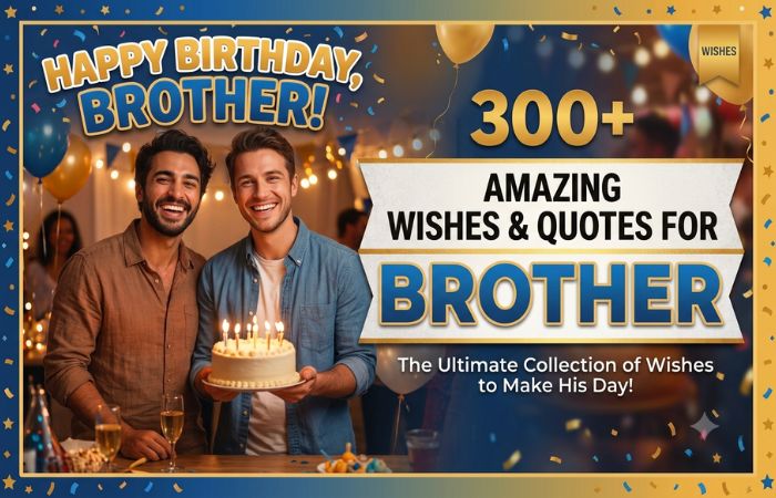 300+ Birthday Quotes, Wishes & Messages for Brother