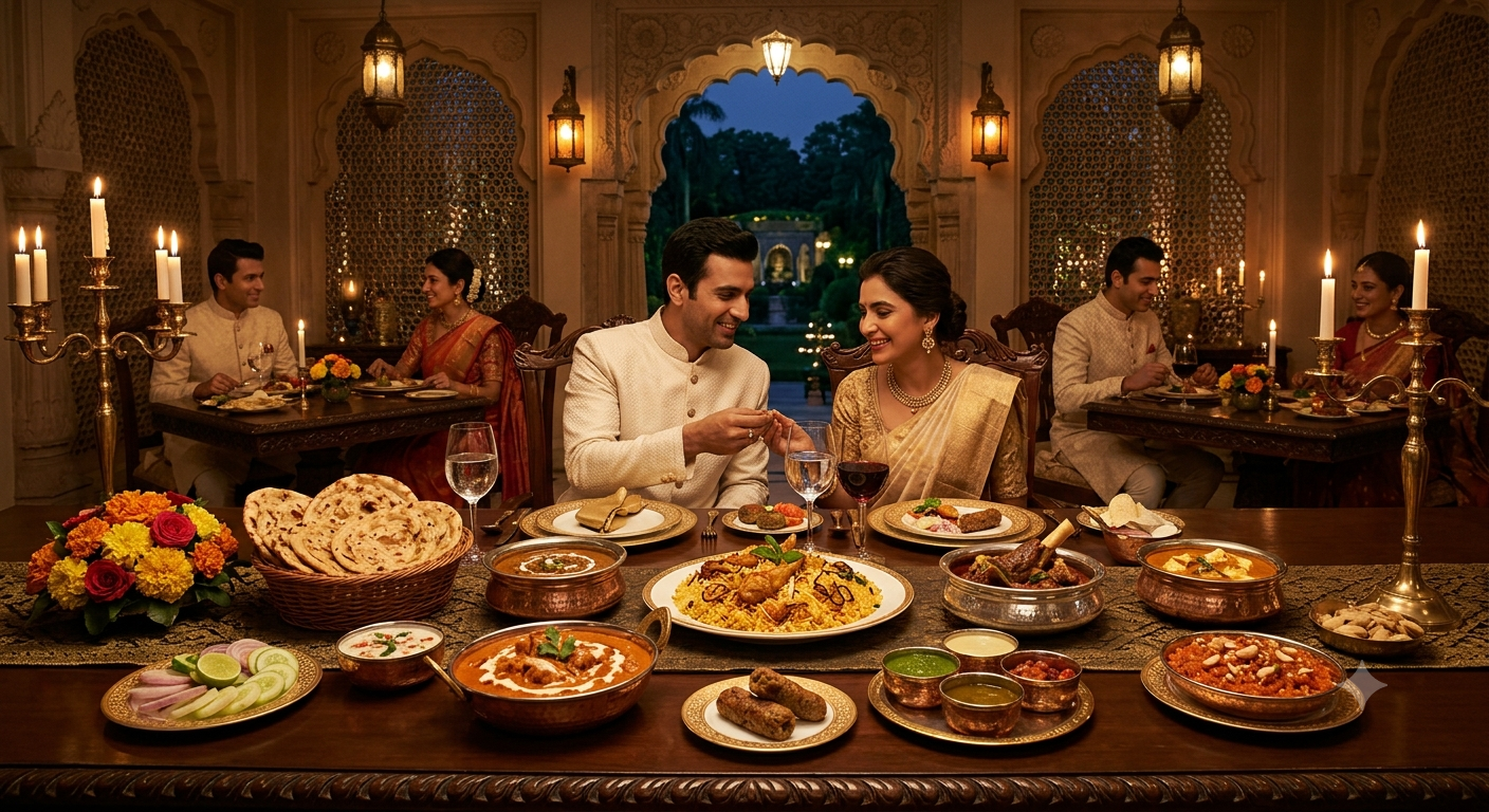 luxury north indian dinner