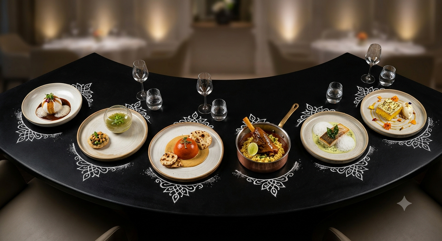 modern indian tasting menu