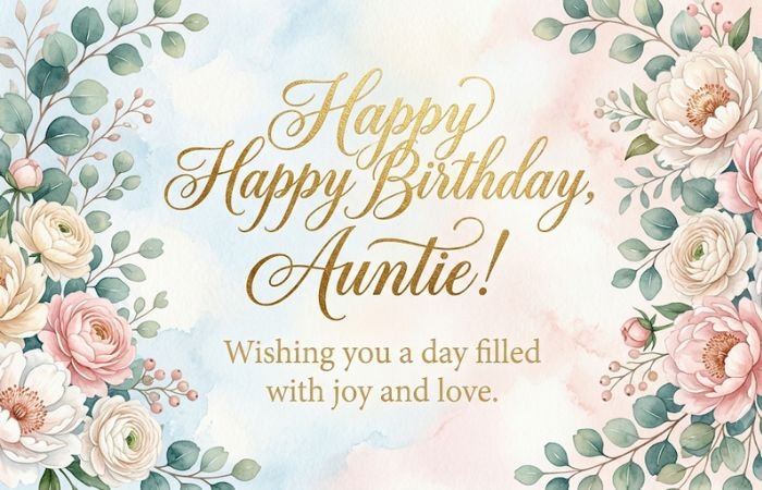 120+ Best Birthday Wishes, Quotes & Messages for Aunt